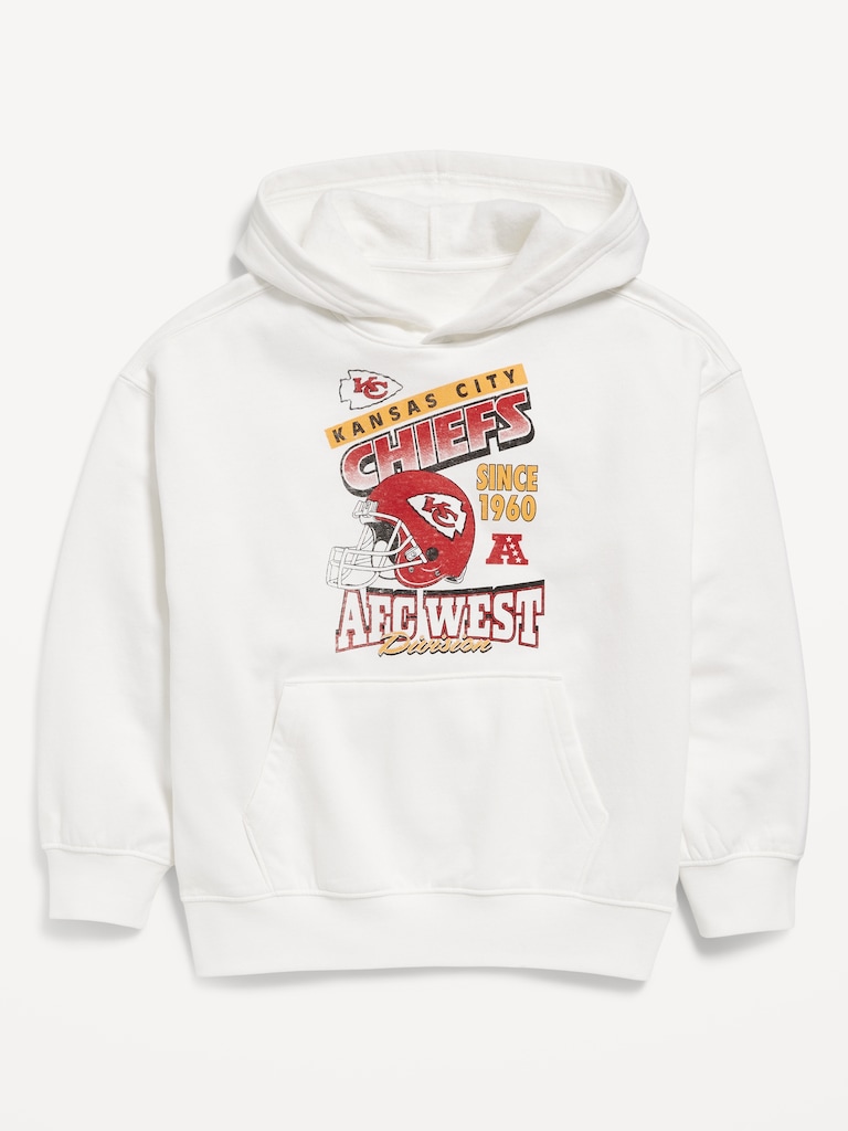 Kansas City Chiefs Oversized Pullover Hoodie for Boys