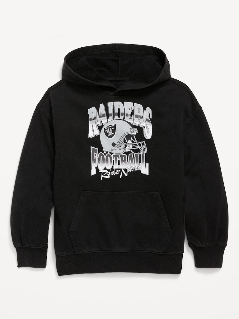 Las Vegas Raiders Oversized Pullover Hoodie for Boys