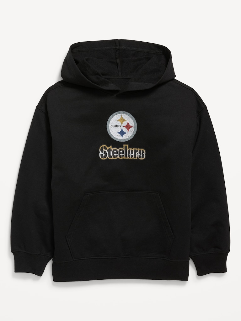 Pittsburgh Steelers Oversized Pullover Hoodie for Boys