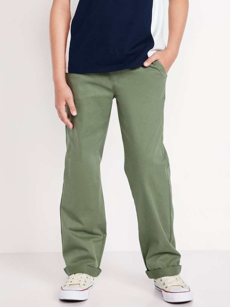 Straight Leg Built-In Flex Pull-On Pants for Boys