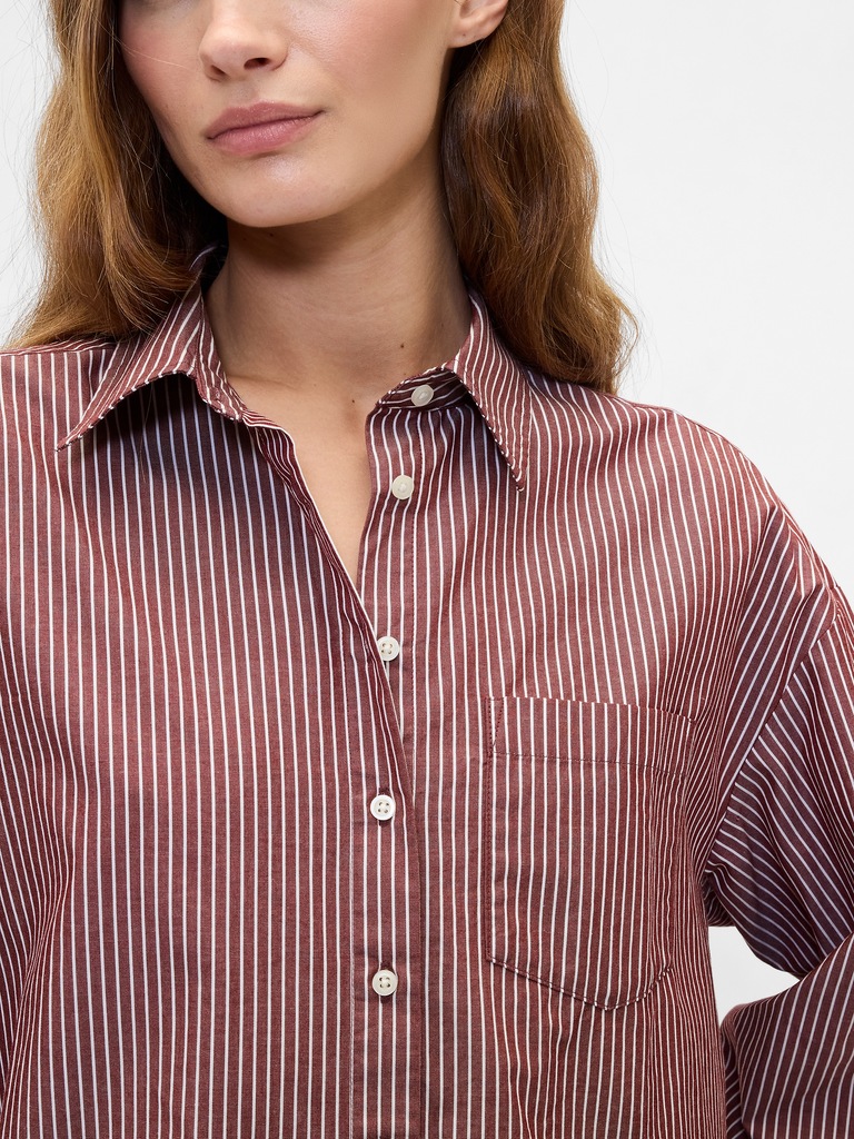 Oversized Shirt in Poplin