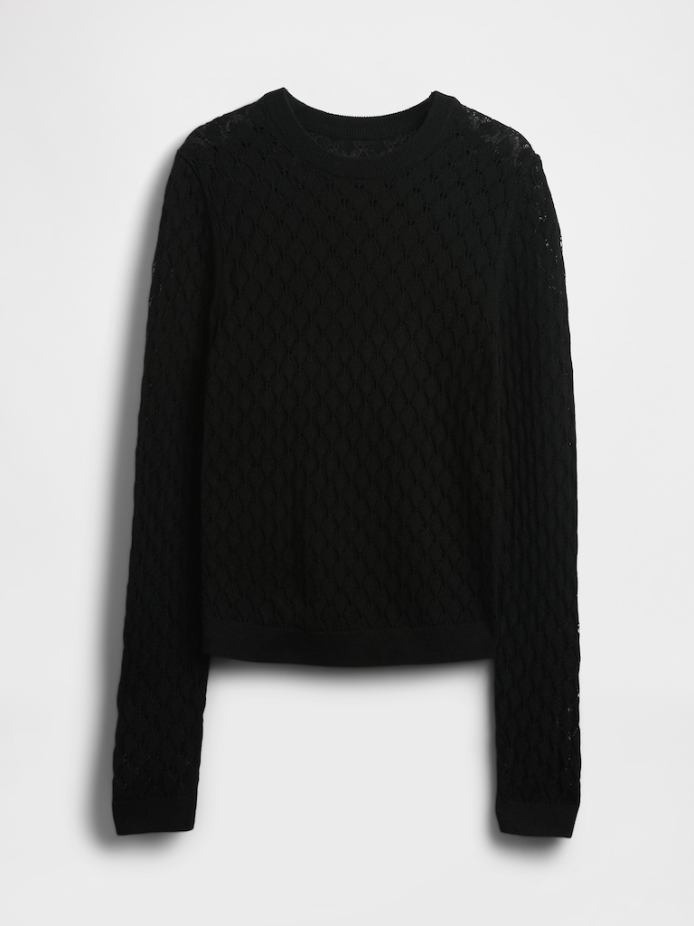 Pointelle Sweater