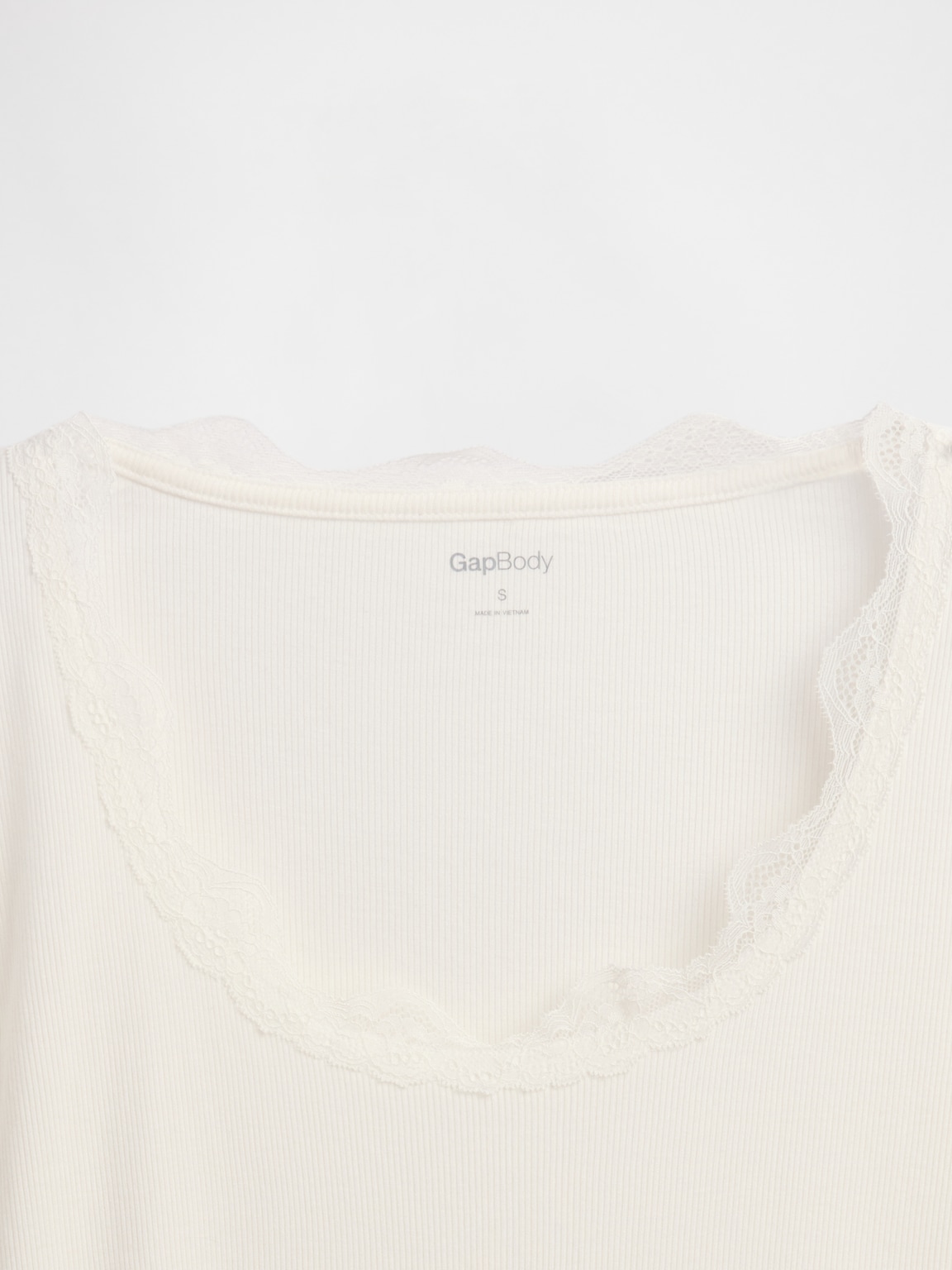 Mini Rib Lace-Trim PJ Top