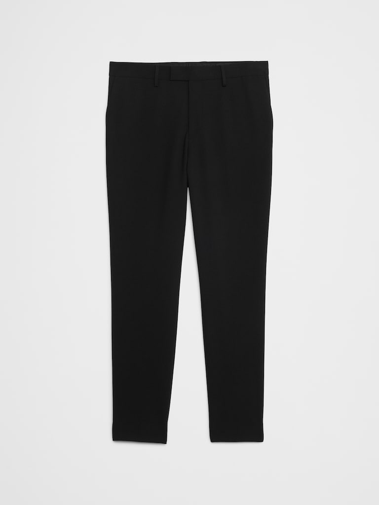 Tailored-Fit Plain Weave Suit Trouser