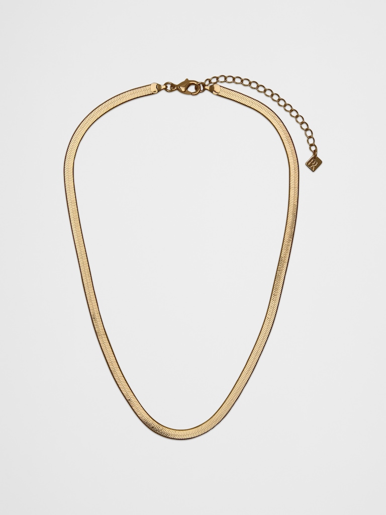 Flat Herringbone Necklace