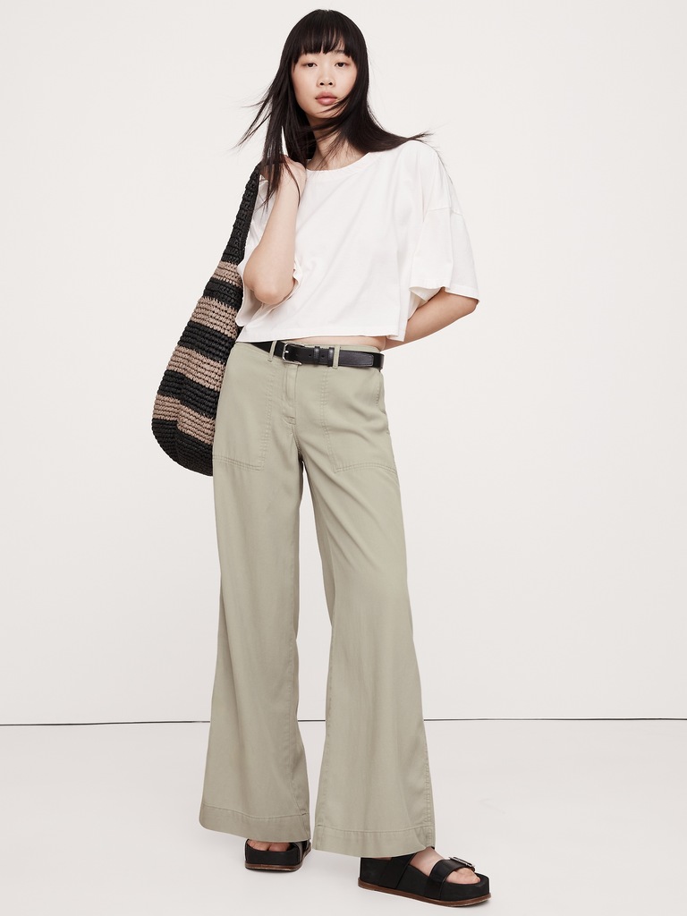 Super-Soft Soma Mid-Rise Wide-Leg Pant