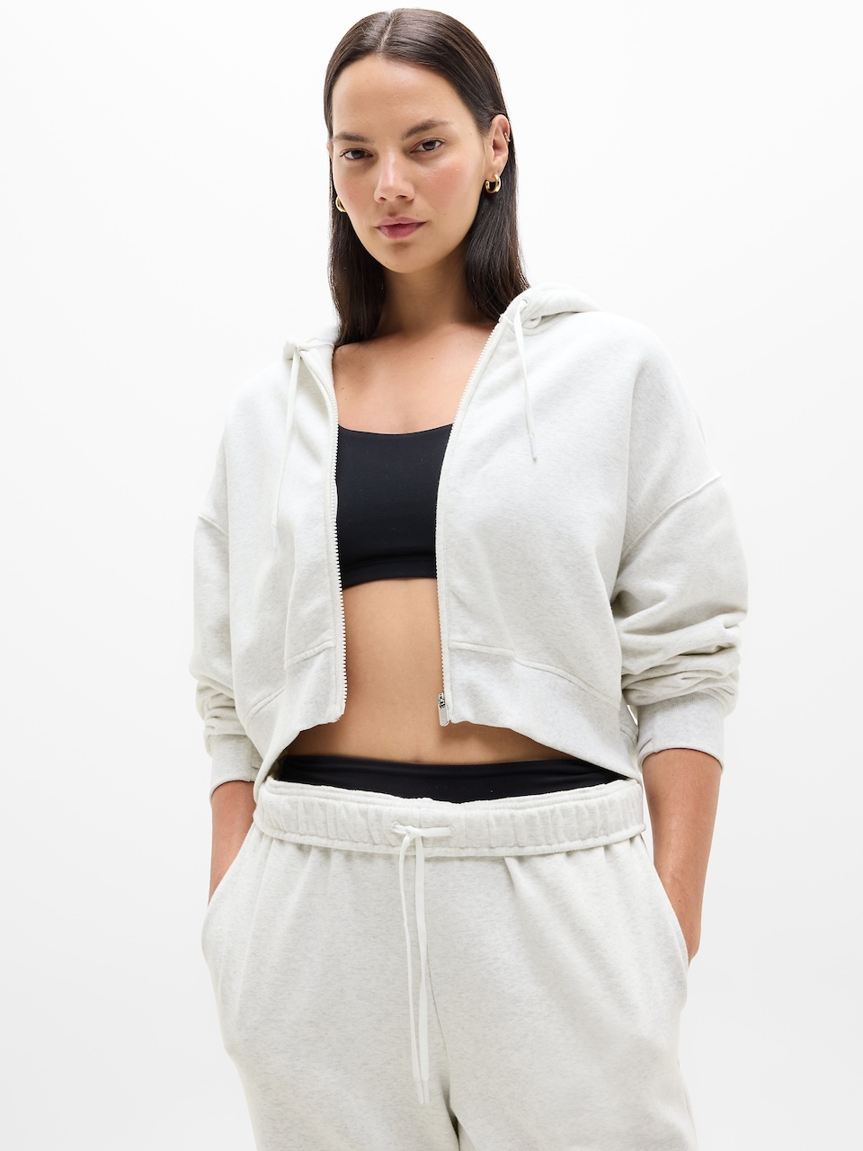 Forever Fleece Crop Full Zip