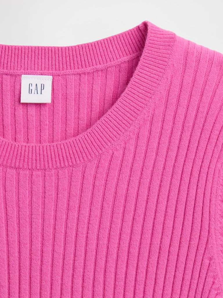 CashSoft Ribbed Crewneck T-Shirt