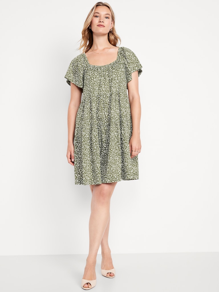 Mini Floral Swing Dress