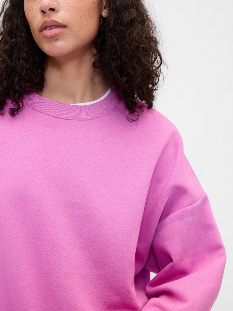 Relaxed Wedge Crewneck Sweatshirt