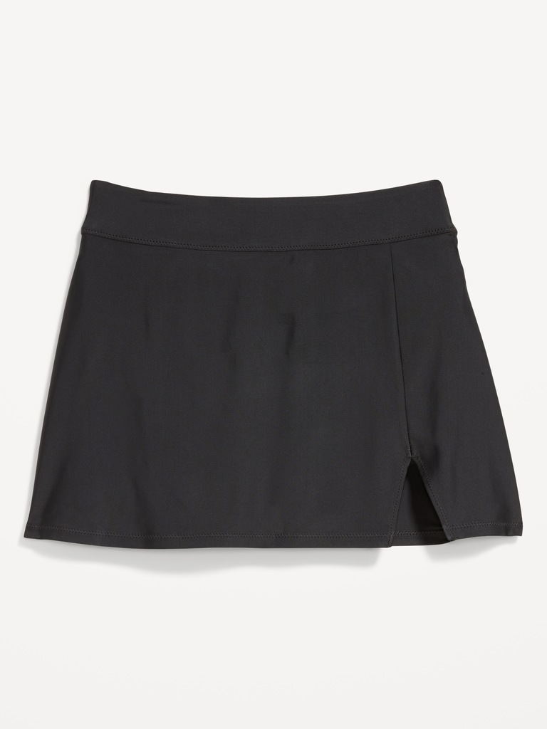High-Waisted Matte Swim Skirt
