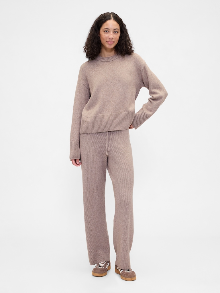 CashSoft Relaxed Ribbed Sweater Pants