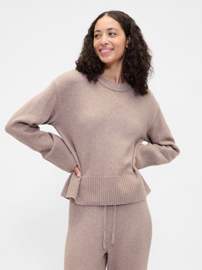 CashSoft Relaxed Crewneck Sweater
