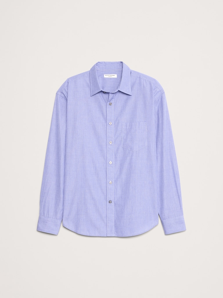 Relaxed-Fit Washed Cotton Poplin Shirt