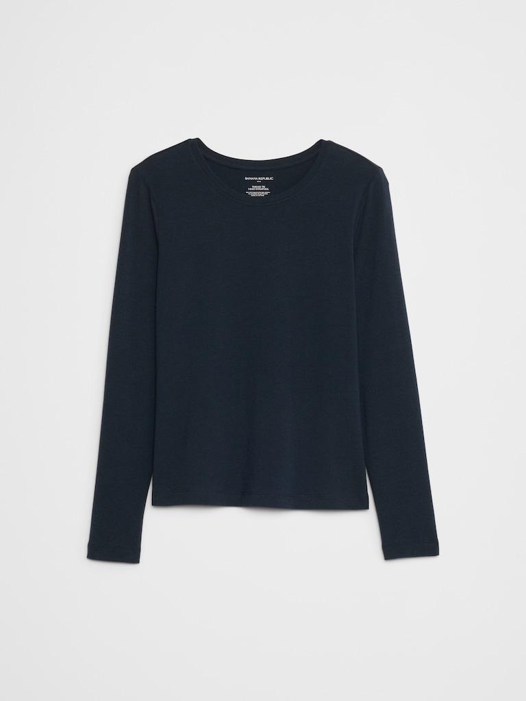 Timeless Long-Sleeve Crew-Neck T-Shirt