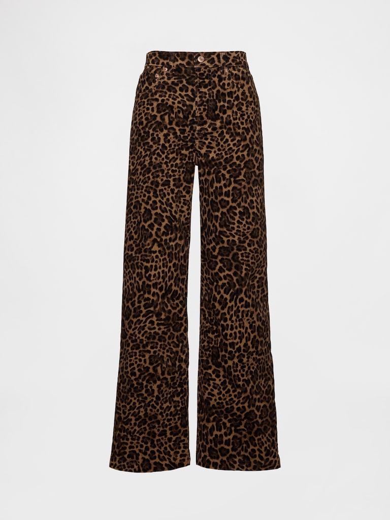 High Rise Stride Corduroy Wide-Leg Pants