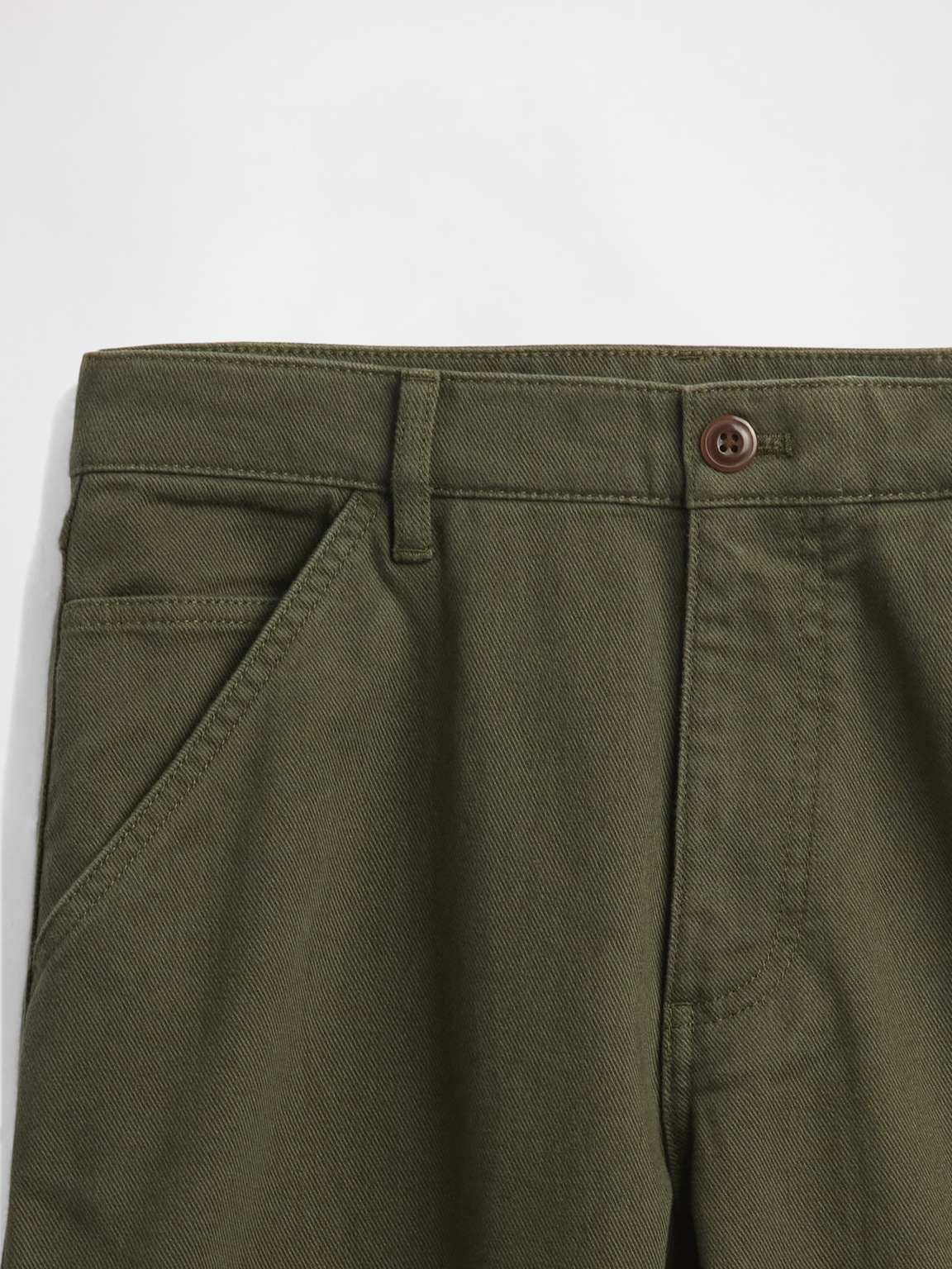 Relaxed Straight Utility Khakis