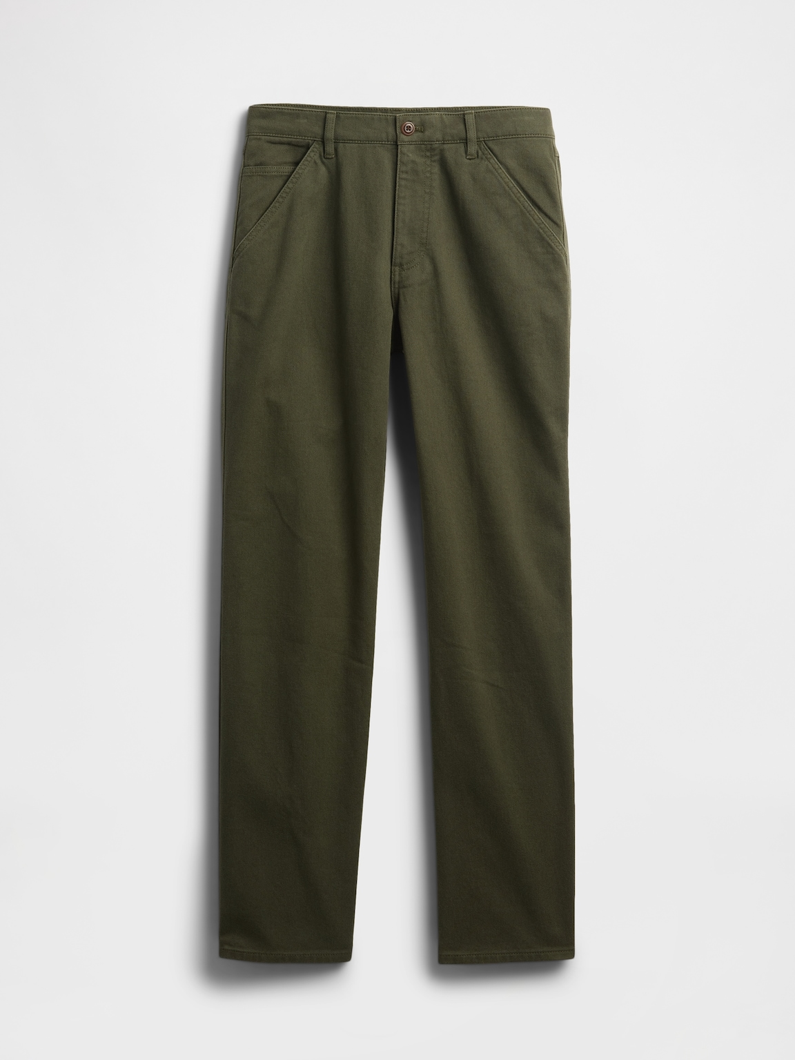 Relaxed Straight Utility Khakis