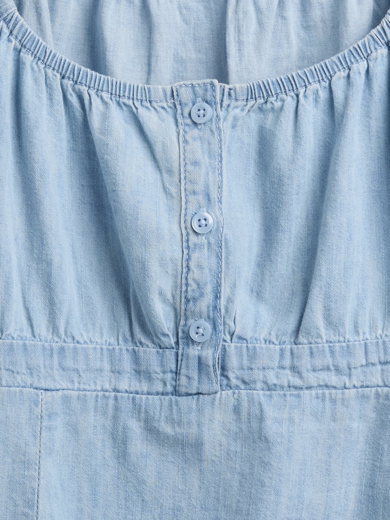 Kids Denim Babydoll Top