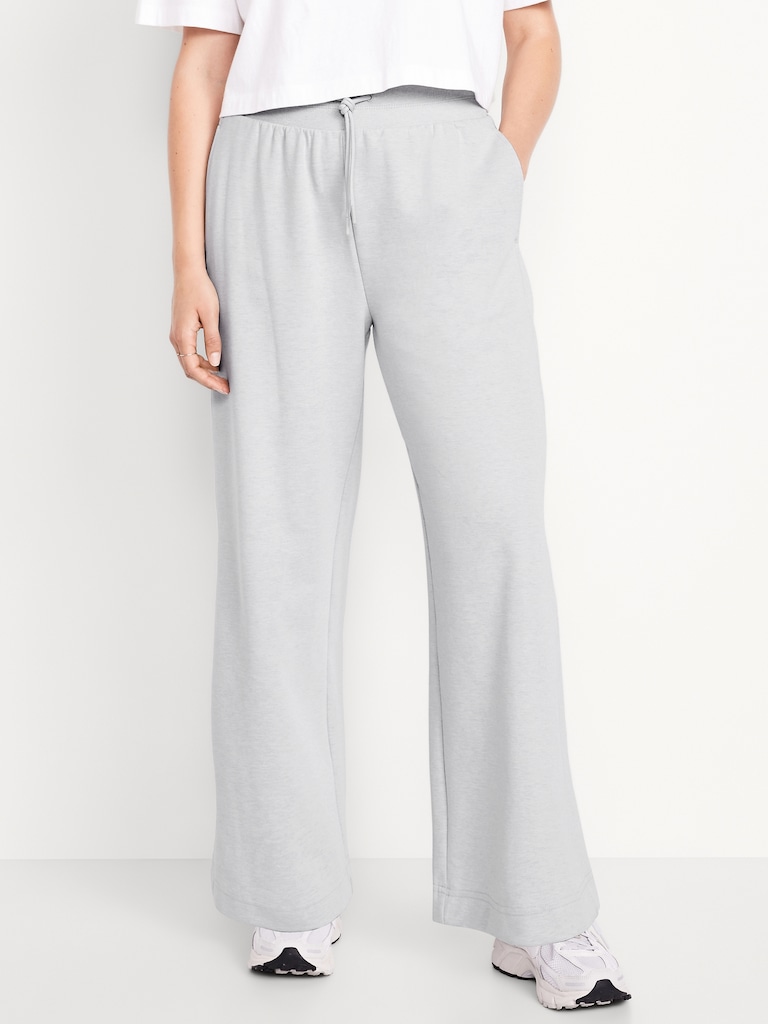 Extra High-Waisted Dynamic Fleece Wide-Leg Sweatpants