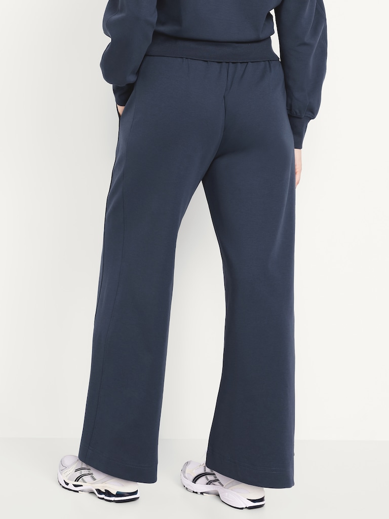 Extra High-Waisted Dynamic Fleece Wide-Leg Sweatpants