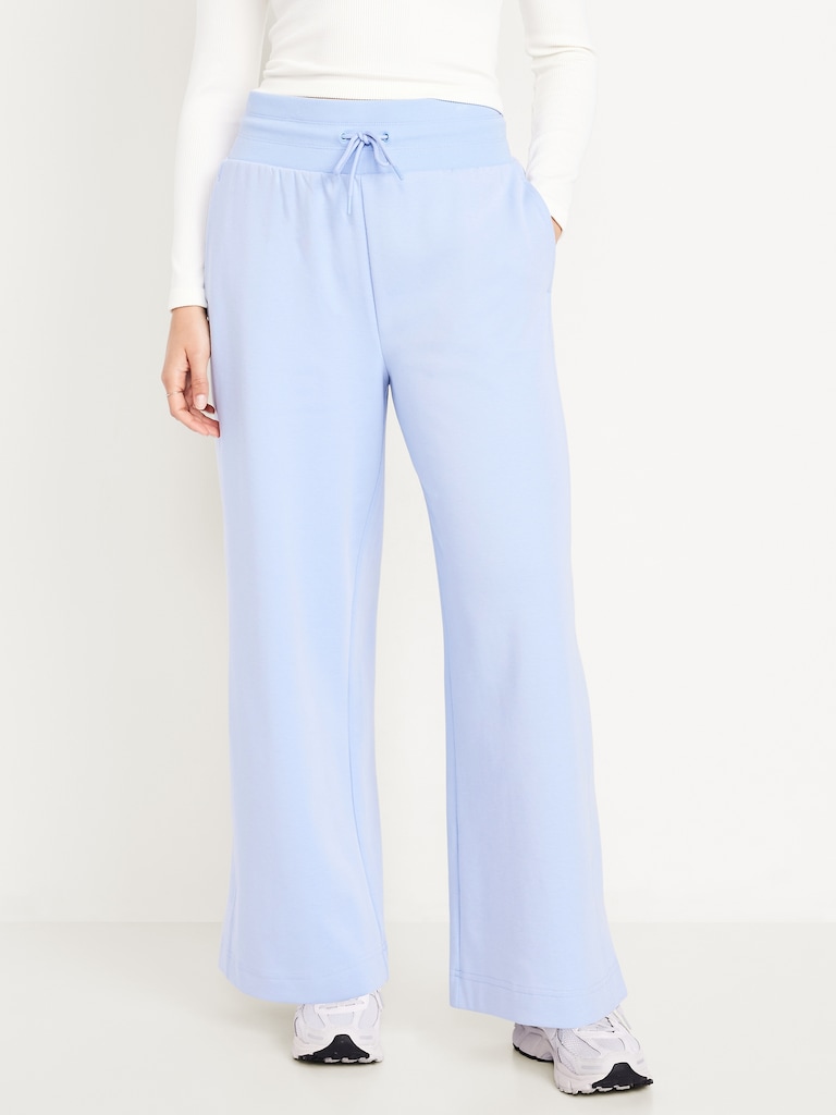 Extra High-Waisted Dynamic Fleece Wide-Leg Sweatpants