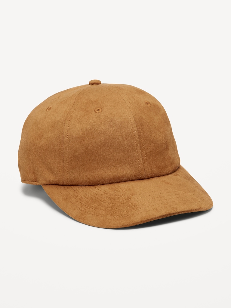 Casquette de baseball en faux suède pour homme