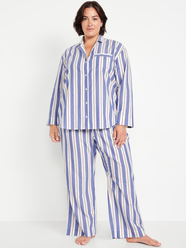 Poplin Pajama Pant Set