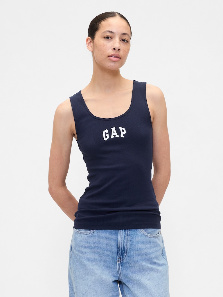 Gap Logo Ribbed Tank Top