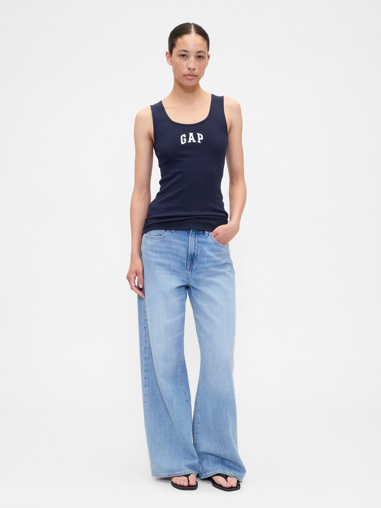Gap Logo Ribbed Tank Top