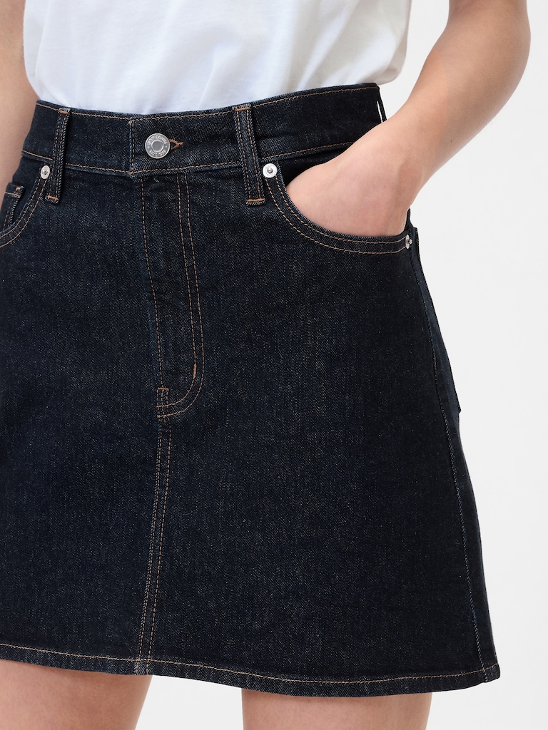 Denim Mini Skirt