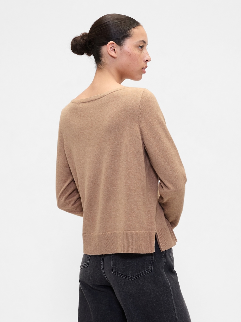 Relaxed Boatneck Sweater