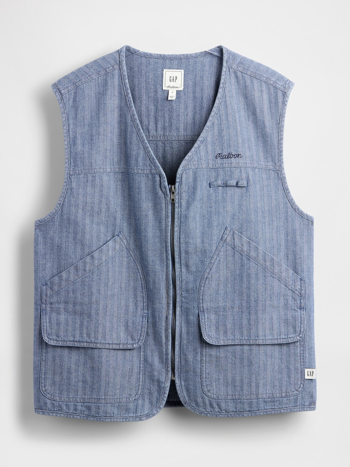Gap × Malbon Herringbone Utility Vest