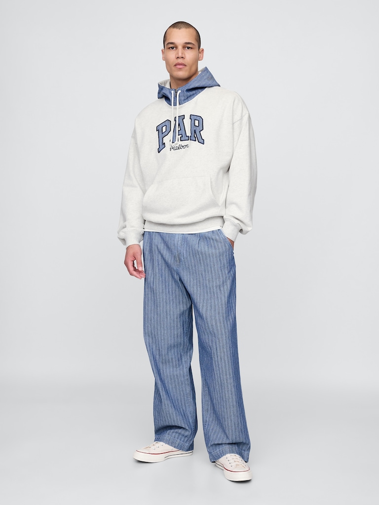 Gap × Malbon Adult Heavyweight French Terry Logo Hoodie