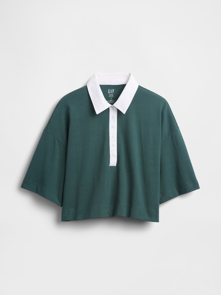 Heavyweight Crop Polo Shirt