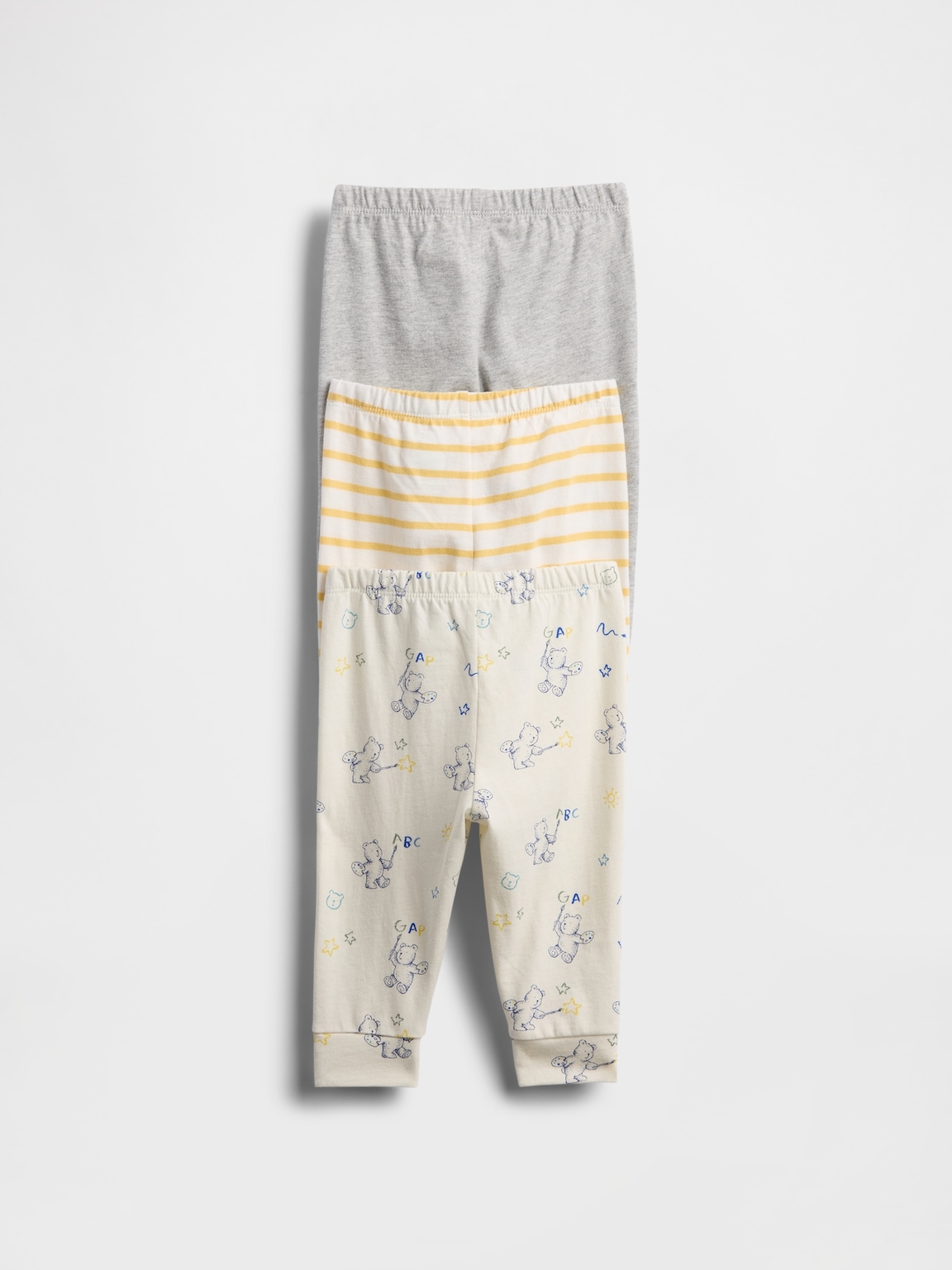 Baby First Favorites Organic Cotton Pull-On Pants (3-Pack)