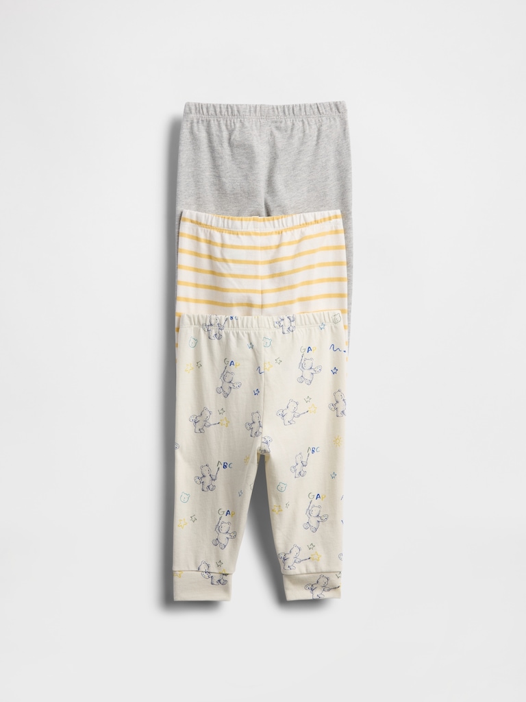 Baby First Favorites Organic Cotton Pull-On Pants (3-Pack)