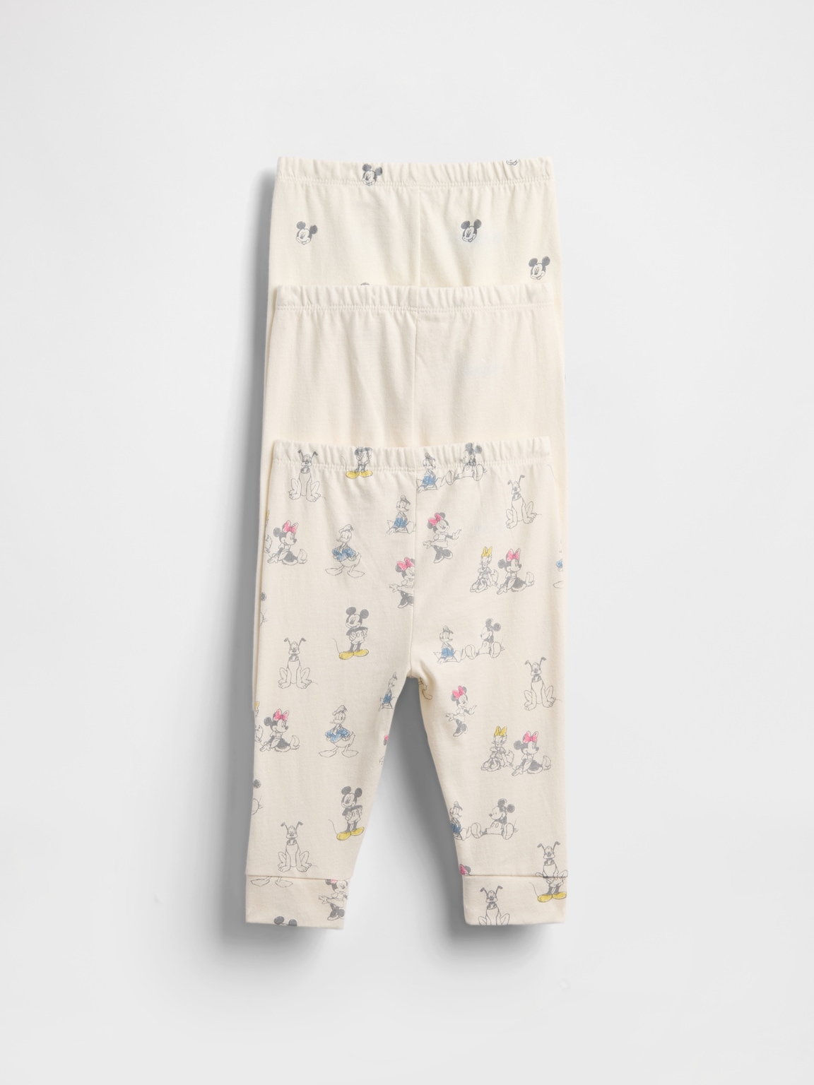 Gap × Disney Baby Organic Cotton Pull-On Pants (3-Pack)