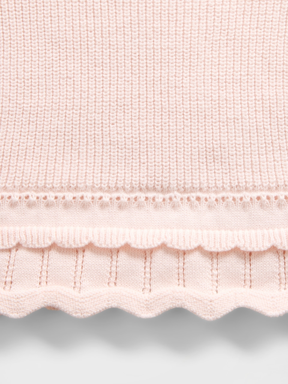 Baby Scalloped Sweater Outfit Set