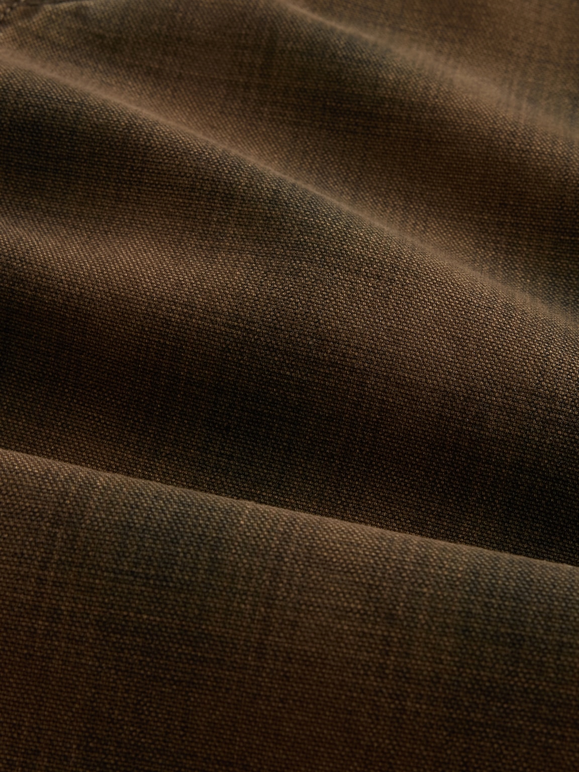 Plaid Canvas Baggy Jeans