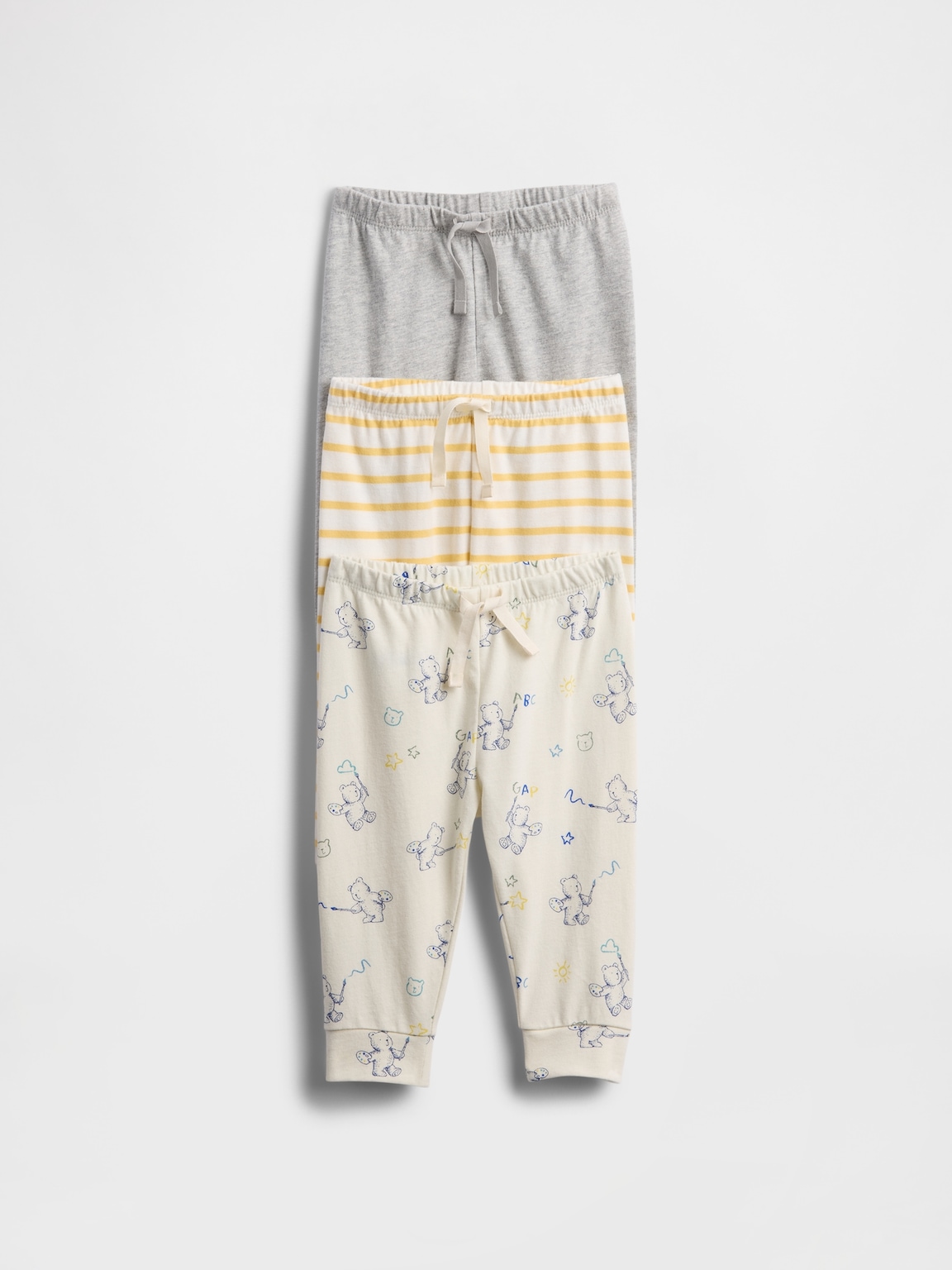 Baby First Favorites Organic Cotton Pull-On Pants (3-Pack)
