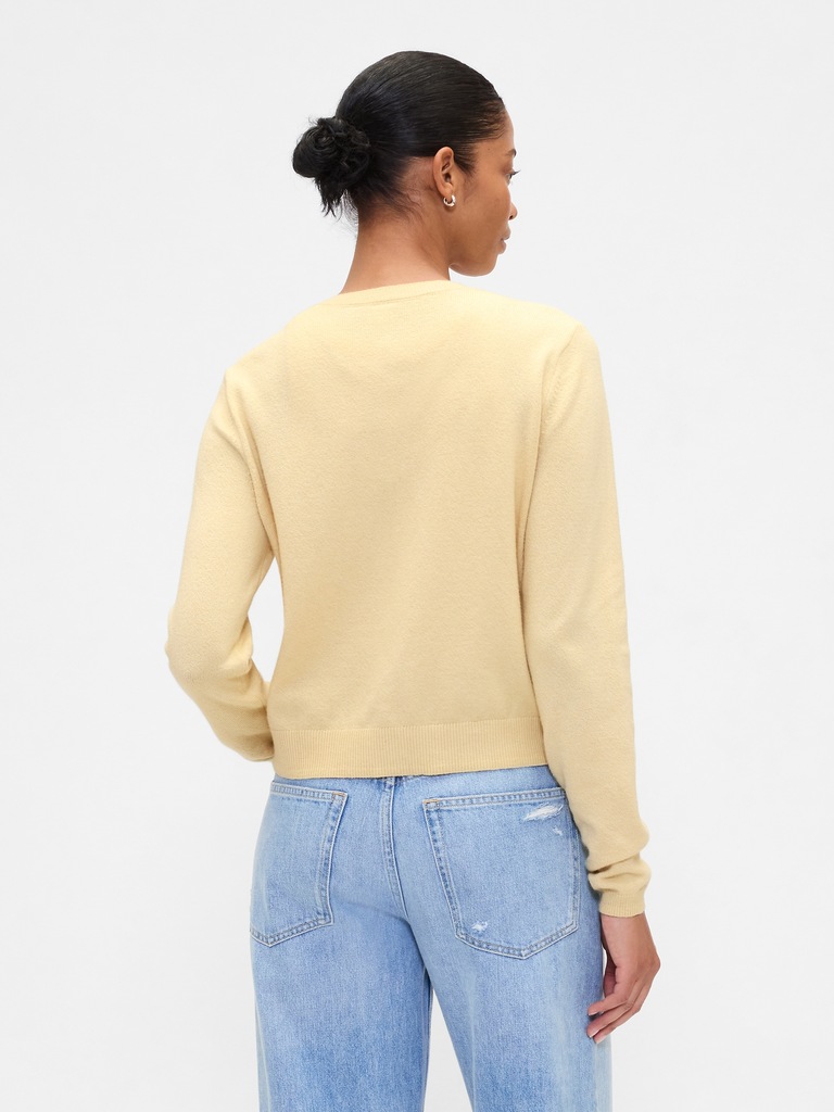 Cashsoft Crewneck Cardigan