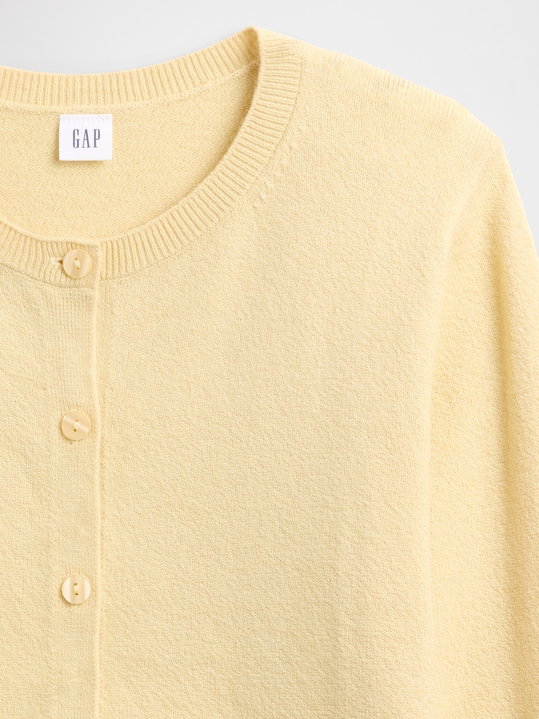 Cashsoft Crewneck Cardigan