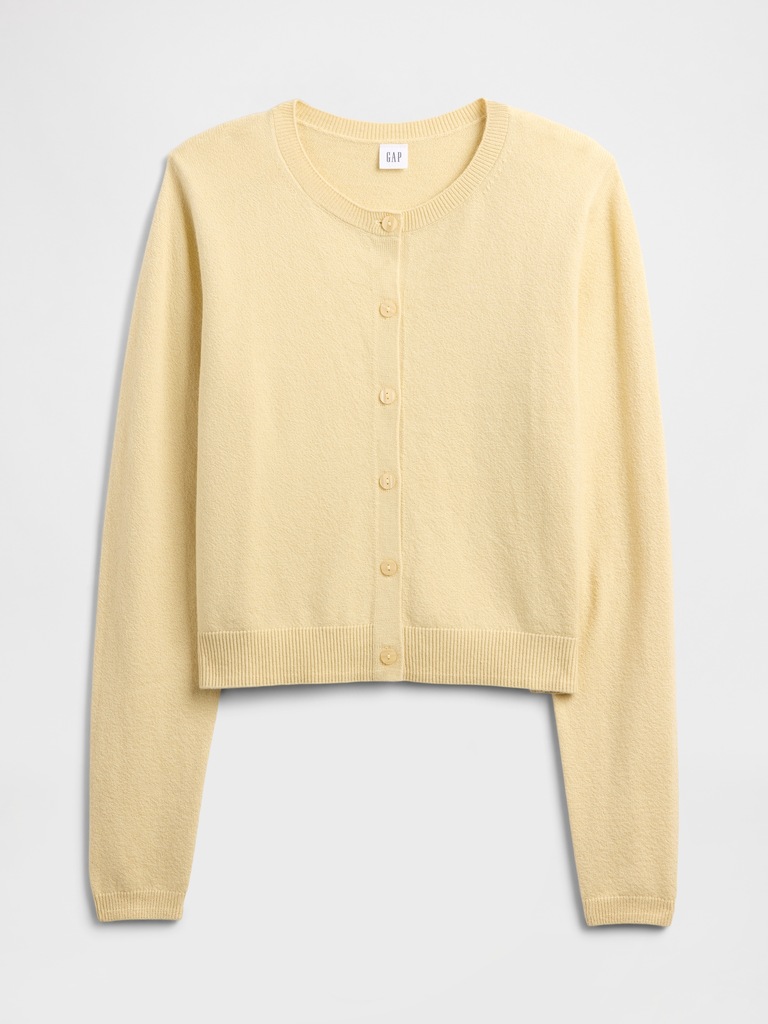 Cashsoft Crewneck Cardigan