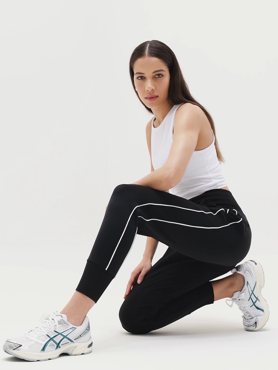 Venice High Rise Track Stripe Jogger
