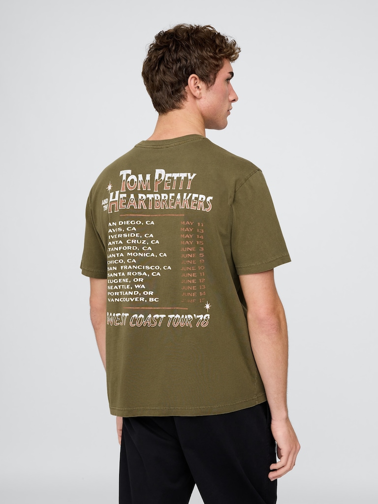 Tom Petty And The Heartbreakers Relaxed Graphic T-Shirt