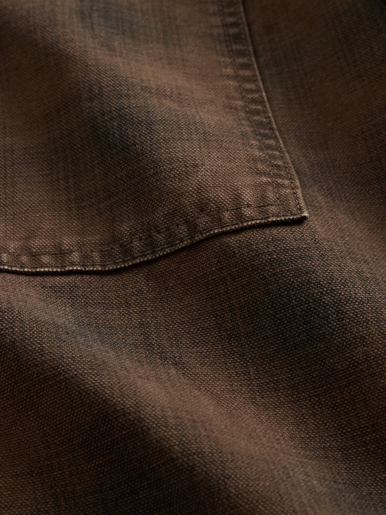 Plaid Canvas Denim Overshirt