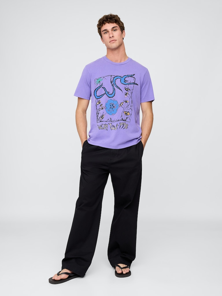 The Cure Wish Tour Relaxed Graphic T-Shirt