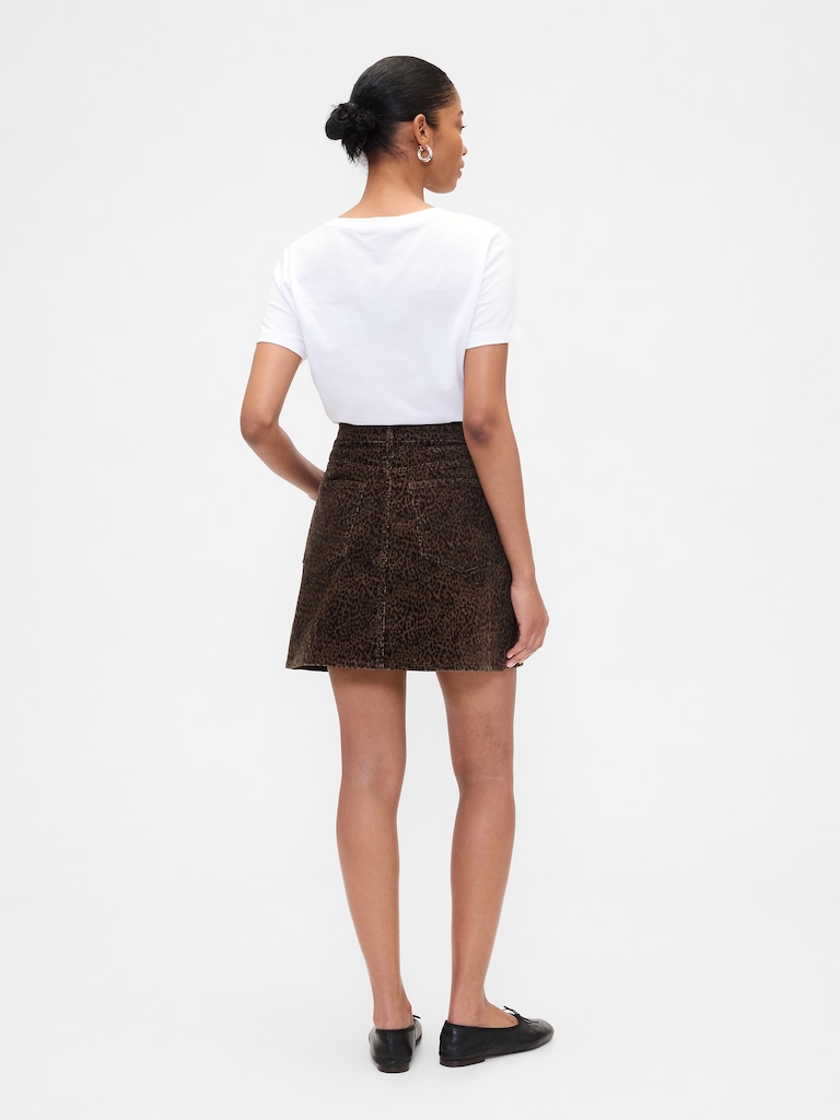 Corduroy Mini Skirt