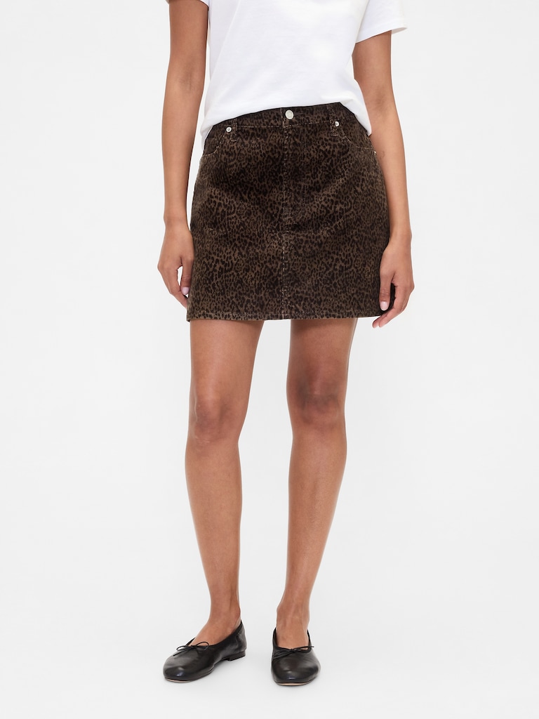 Corduroy Mini Skirt